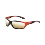 Crossfire Infinity Gold Mirror Lens With Orange/Black Frame Safety Glasses 2812