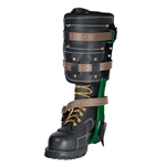 Buckingham Steel Climbers With 2-Strap Leather Pads