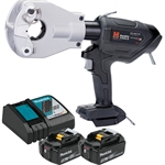 Huskie 18V(Makita) 6.2 Ton Dieless Compression Tool Kit With 120VAC Charger REC-MK7750