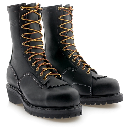 Wesco 10" Voltfoe® Composite Toe EH Black Lineman's Boot