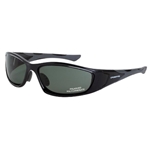 Crossfire MP7 Polarized Blue/Green Lens With Crystal Black Frame Safety Glasses 24426