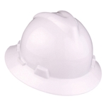 MSA V-Guard Full Brim Hard Hat - White 475369