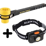 Klein 4-in-1 Lineman's Ratcheting Wrench & FREE LED Headlamp