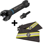 Klein 5-In-1 Deep Impact Socket With Adapter & FREE Hi-Vis Tool Pouch NRHD