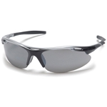 Pyramex AVANTE Safety Glasses - Black/Silver Frame With Silver Mirror Lens SSB4570D CLOSEOUT