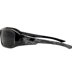 Edge Brazeau Designer Skull Smoke Lens Safety Glasses XB116S