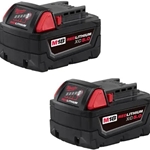 Milwaukee M18™ REDLITHIUM™ XC5.0 Extended Capacity Battery Two Pack 48-11-1852