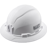 Klein Non-Vented Class E, Type 1 Full Brim Hard Hat - White 60400