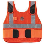 Chill-Its® Orange Premium FR Phase Change Cooling Vest - Vest Only