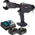 Huskie 18V(Makita) 6.6-Ton AL/CU Cutting Tool Kit With 120VAC Charger REC-MK734YC