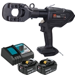 Huskie 18V(Makita) 8-Ton ACSR/AL/CU Cutting Tool Kit With 120VAC Charger REC-MKS740L