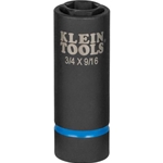 Klein 2-IN-1 Impact Socket 9/16 x 3/4 6-Point 66004