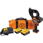 Klein Tools Battery-Operated EHS Closed-Jaw Cable 4 Ah Cutter Kit