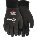 Ninja® Ice 15 Gauge Black Nylon Fully Coated HPT Acrylic Glove