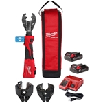 Milwaukee M18 FORCE LOGIC 6T Linear Utility Crimper Kit with O-D3 Jaw and Cutting Jaws 2978-OKIT