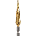 Klein VACO Spiral Double-Fluted Step Drill Bit - 1/8-Inch to 1/2-Inch 25964