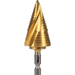 Klein VACO Spiral Double-Fluted Step Drill Bit - 7/8-Inch to 1-1/8-Inch 25961