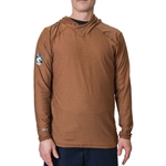 DragonWear Pro Dry® Tech Hoodie Long Sleeve Shirt - Rust 146481