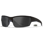 Wiley X WX VALOR Safety Glasses Matte Black Frame, Clear & Smoke Grey Lenses CHVAL07