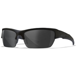 Wiley X WX VALOR Safety Glasses - Matte Black Frame, Smoke Grey Lens CHVAL01