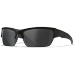 Wiley X WX VALOR Safety Glasses - Matte Black Frame, Polarized Smoke Grey Lens CHVAL08