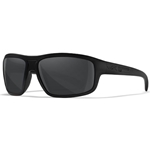 Wiley X WX CONTEND Safety Glasses Matte Black Frame, Smoke Grey Lens ACCNT01
