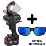 Huskie 18V(Milwaukee) Gear-Driven AL/CU Cutting Tool Only & FREE Wiley X WX GRAVITY Safety Glasses