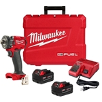 Milwaukee M18 FUEL 1/2 Inch Compact Impact Wrench With Pin Detent Kit 2855P-22R