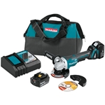 Makita 18V LXT 4-1/2 to 5 Inch Braking Grinder With Paddle Switch Kit XAG11T