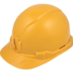 Klein Type-1 Non-Vented Class-E Cap Style Hard Hat, Yellow 60535