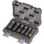 Klein 2-in-1 Flip Impact Socket 6-Piece Set With Two 3-in-1 Slotted Sockets 66090