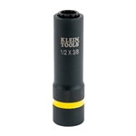 Klein 12-Point 2-in-1 Flip Impact Socket - 1/2" and 3/8" 66011