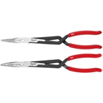 Milwaukee 13" Long Reach Pliers Set With Straight And 45-Degree Noses 48-22-6542