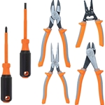 Klein 1000V Insulated 6-Piece Tool Set With Cutters, Pliers, Strippers, and Screwdrivers 9418R