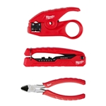 Milwaukee Coax Install Three Tool Kit With Pouch 48-22-8103