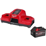 Milwaukee M18 REDLITHIUM FORGE XC6.0 Battery & Super Charger Combo 48-59-1861