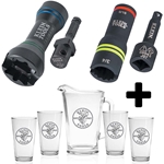 Klein 3-in-1 Slotted Flip Hex Socket And Slotted NRHDM 5-in-1 Mini Square Socket & FREE Glass/Pitcher Set