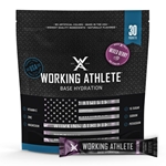 Working Athlete BASE HYDRATION Drink Packets - Bag of 30 - Choose Your Flavor