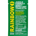 Rainbow Technology Jungle Formula Insect Repellent Wipes 50 Per Package 4508