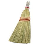Anchor 100% Broom Corn Fill Hand Whisk Broom - 12" Trim Long 500WB