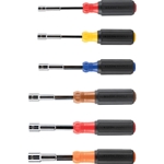 Klein Color-Coded Hollow-Shaft Nut Driver Set - SAE 6-Piece 65411