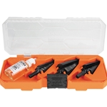 Klein Premium 3-Piece Electrician's 3/8-Inch Hex Step Bit Set KTSBSPRO