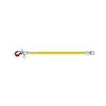 Utility Solutions BLUE STRIPE® Link Stick - 24" Fiberglass Length, Stick-Operable Safety Hook & Swivel Eye USLS-024-STOP