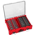 Milwaukee SHOCKWAVE™ 31-Piece 1/2" Drive Impact Duty Socket Set With PACKOUT™ 49-66-6806
