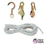 Klein Block And Tackle With Guarded Block Hooks & Swivel Anchor Hook H1802-30S