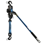Slingco Strap Hoist - Blue 2-Ton With Hot Stick Rings ZLH14444