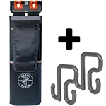 Klein "Bucket Work Center" S-HOOK STYLE Cutter / Crimper Holder & FREE 3-Inch Utility Bucket S-Hook (2-Pack)