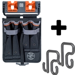 Klein "Bucket Work Center" S-HOOK STYLE Mini Apron &  FREE 3-Inch Utility Bucket S-Hook (2-Pack)