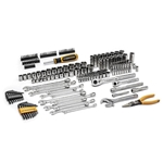 Gearwrench 168 Piece 1/4" & 3/8" Drive 72-Tooth 6 Point Professional Tool Set GWPRO168