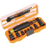 Klein KNECT™ Flip-16 Impact Flip Socket Set With Pass Through Ratchet And Screwdriver 65242